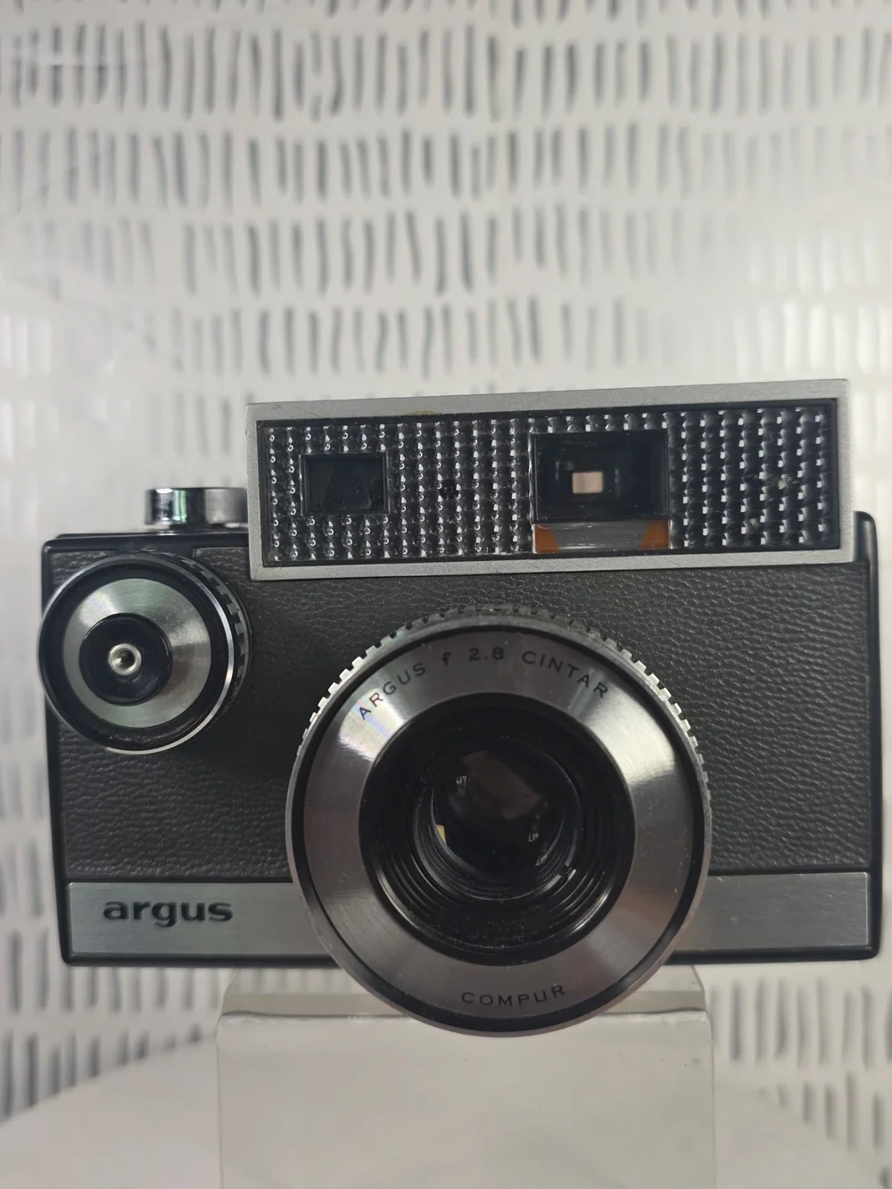 Argus Autronic 35mm Film Camera, f/3.5 Cintar Compur Lens, Original Leather Case